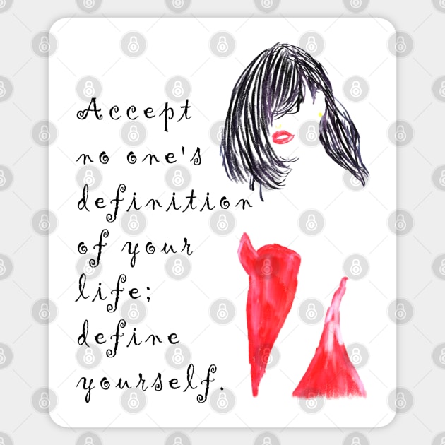 Define Yourself Sticker by djmrice